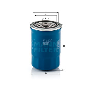 Фильтр масляный MANN-FILTER W 830/3